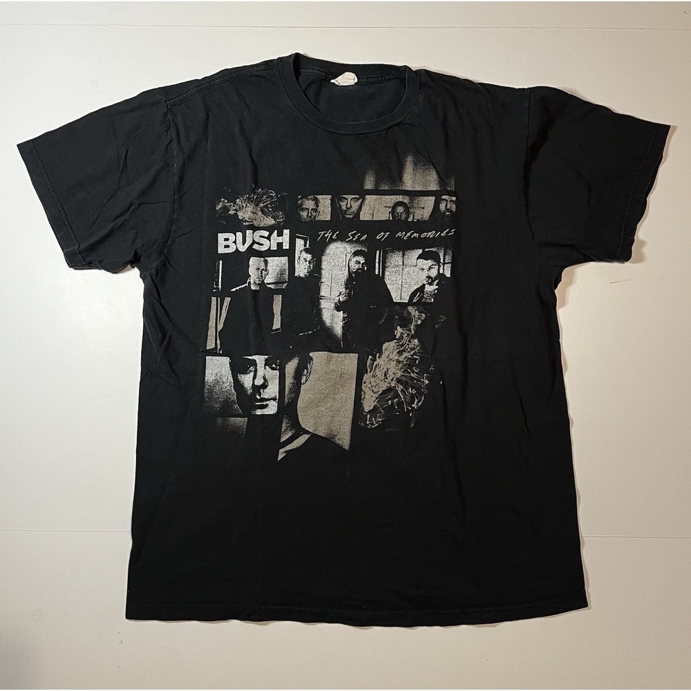 Bush The Sea Of Memories Tour 2011 Sun Faded Black Size Large